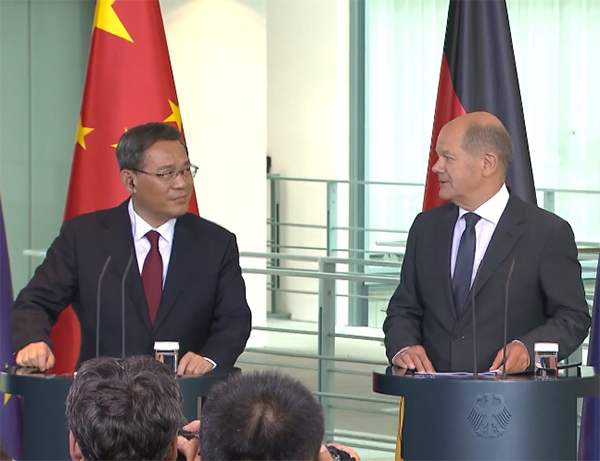 Jerman dan Cina mencari pemulihan hubungan di Berlin