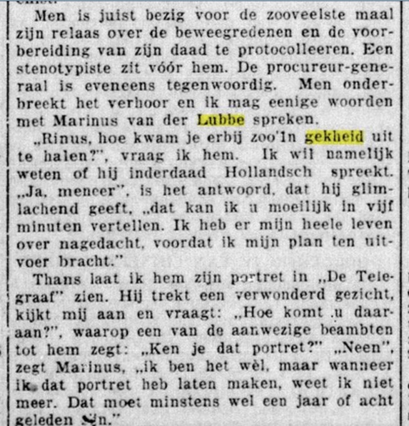 Fragment Telegraaf 2-3-1933, via delpher.nl