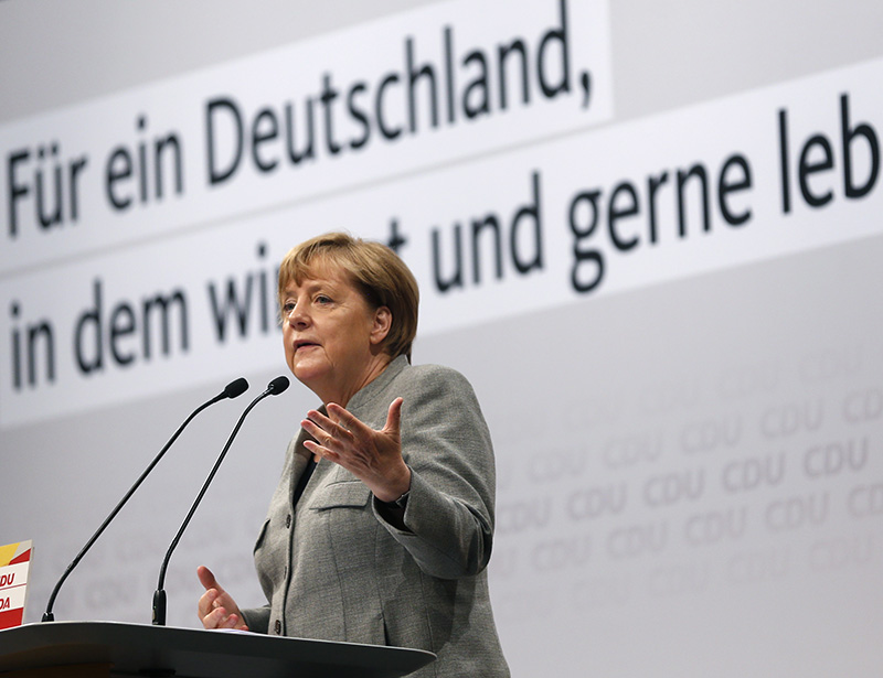 Merkel in Dortmund. Afb.: dpa/pict-all