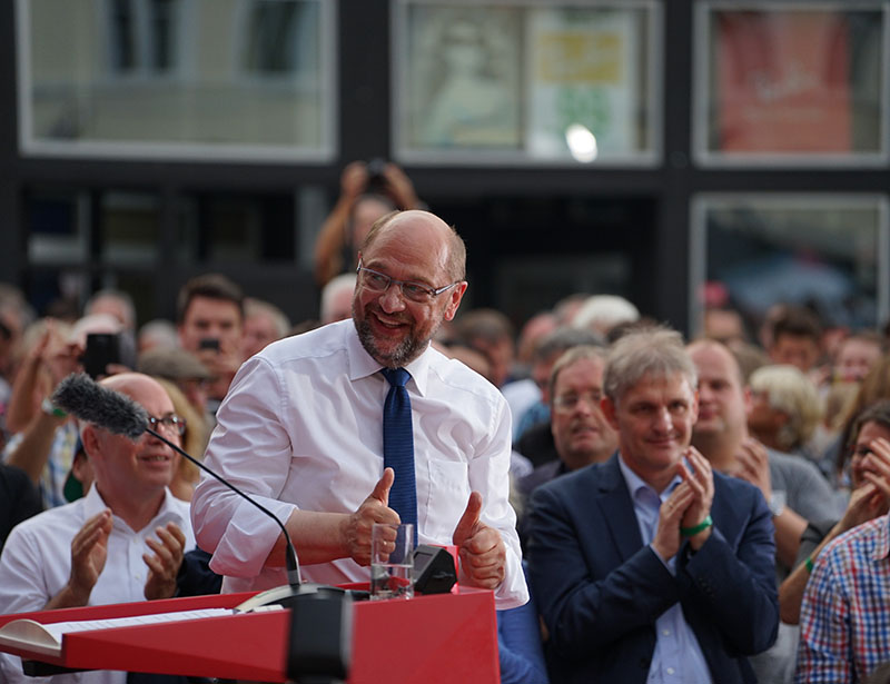 Schulz in Unna. Afb.: Hanco Jürgens