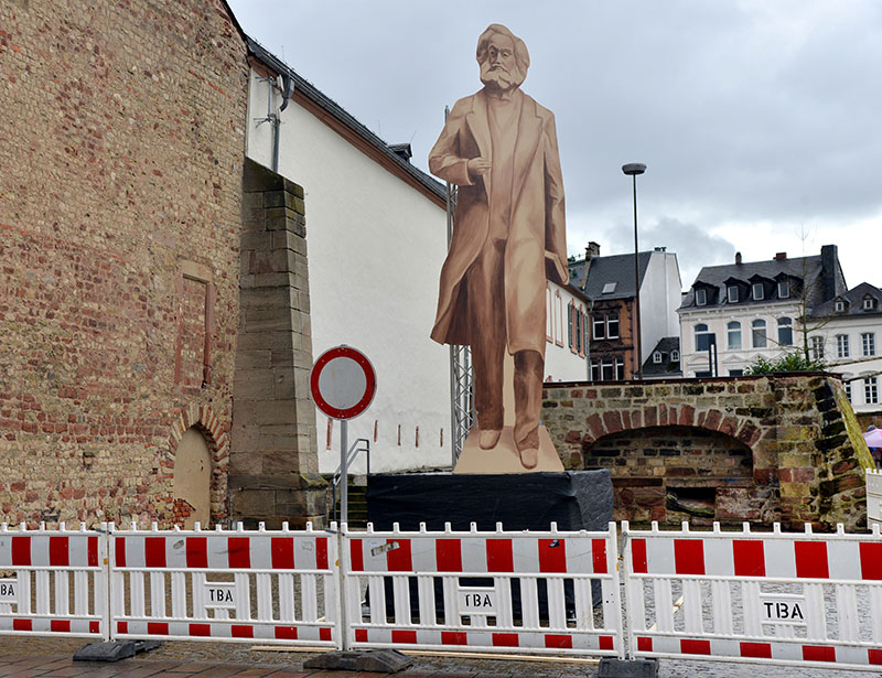 Voorbeeld van een standbeeld van Marx, dat China aan Trier wil schenken. Afb.: dpa