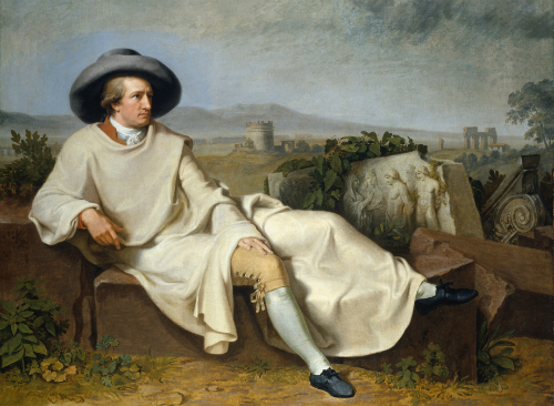 Tischbein, 'Goethe in der Campagna'. Afb.: U Edelmann, Städel Museum, ARTOTHEK