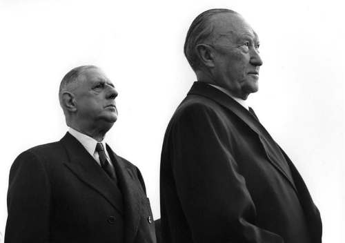 De Gaulle en Adenauer. Afb.: Bundesarchiv, B 145 Bild-F010324-0002
