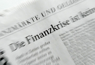 'Finanzkrise' is om begrijpelijke redenen gekozen tot woord van het jaar 2008. Afb: DPA/Picture Alliance