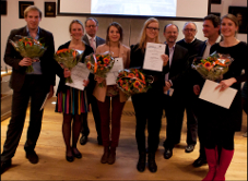 De genomineerden en de jury van de VK/DIA-scriptieprijs. Afb.: Rebke Klokke