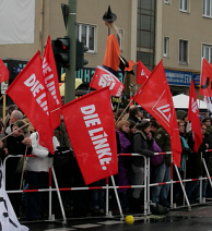 Demonstratie van Die Linke in Berlijn. Afbeelding: iGuerilla, www.flickr.com 
