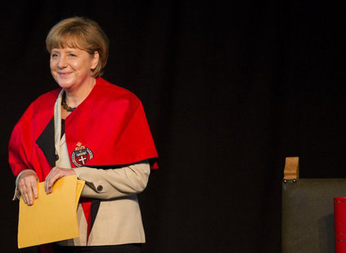 Merkel krijgt eredoctoraat in Nijmegen