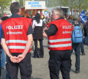 Politie bij de NAVO-top in april. Afb.: flickr/sigi-sunshine