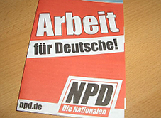 Oost-Duitse SPD’er ster van extreem-rechtse NPD