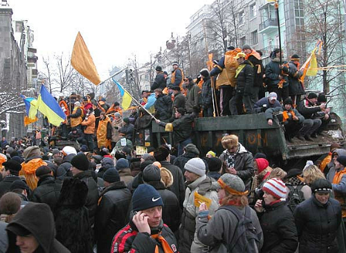 Oranjerevolutie in Kiev. Afb. Flickr/Pavlo Boyko