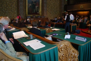 De bijeenkomst vond plaats in de Eerste Kamer, Den Haag.