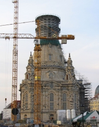 de wederopbouw van de Frauenkirche. Afbeelding: quiksilver37, www.flickr.com