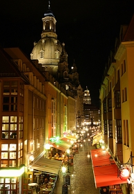 De Altstadt van Dresden bij nacht. Afbeelding: Roman Lashkin, www.flickr.com