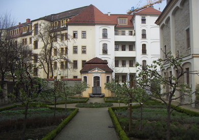 Een van de talloze binnenhofjes aan de Königsstraße. Afbeelding: DIA
