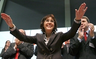 Andrea Ypsilanti, initiatiefnemer van de afschaffing van het collegegeld in Hessen. Afbeelding: stopp staudinger, www.flickr.com